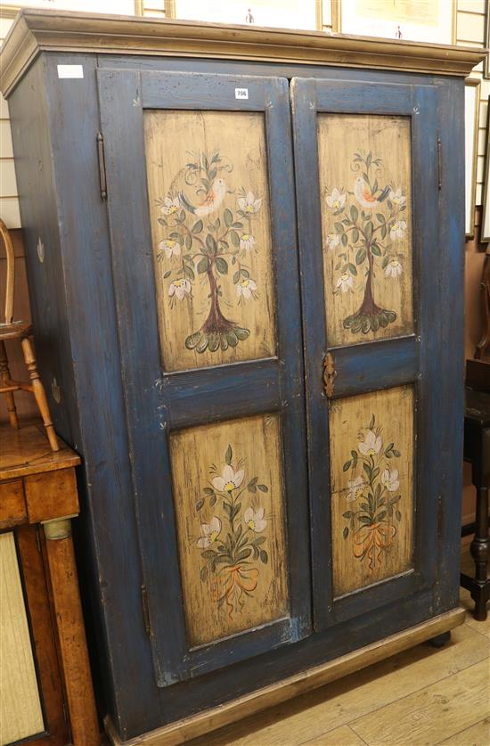 A painted armoire, H.181cm